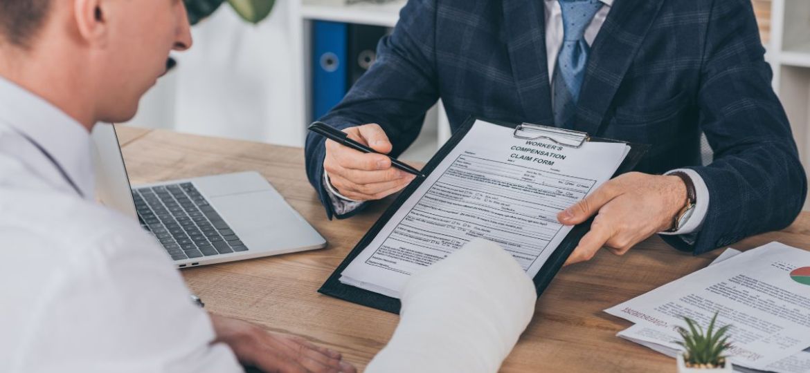 The injured person wants to file a workers’ comp claim.