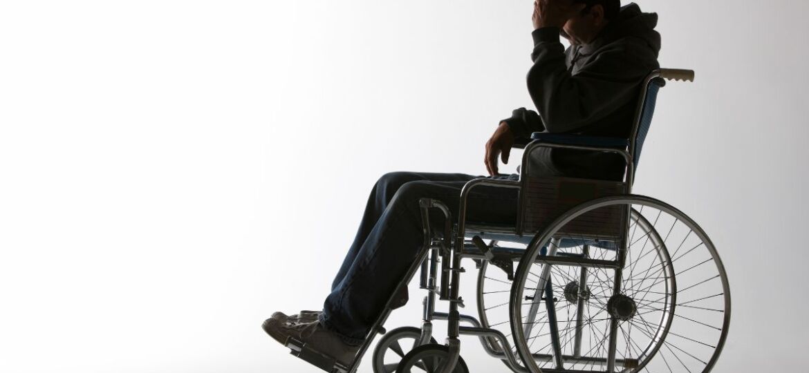 The man is worried about losing his disability benefits.