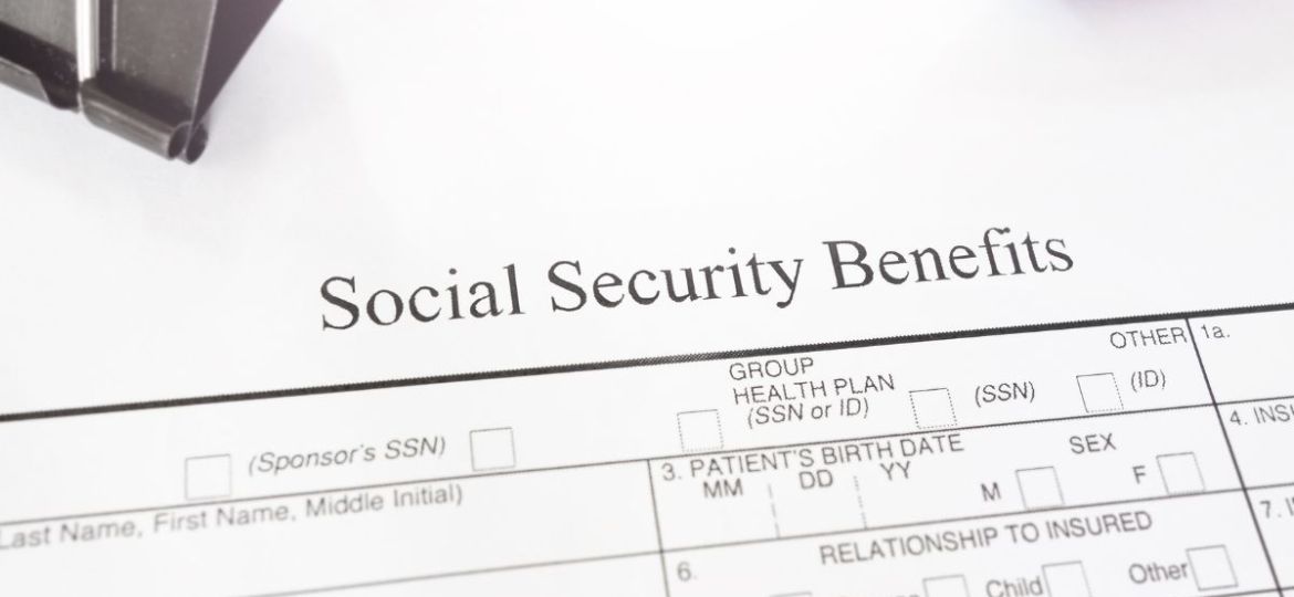 A form to claim Social Security benefits.