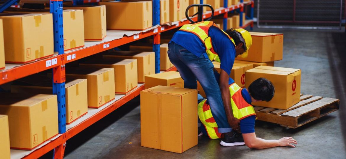 The employee had an accident at work.